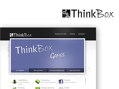 Thinkbox: projekt logo i strony www